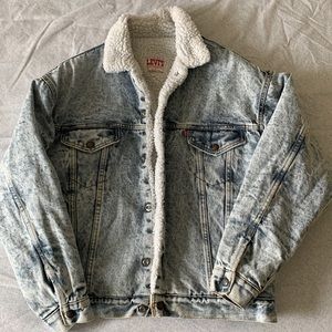 Levi’s Mens Sherpa Denim Jacket
